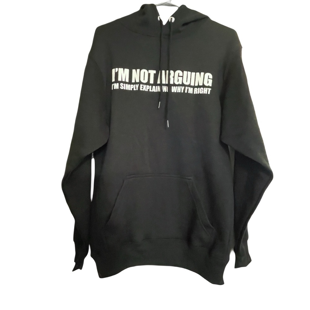 Tstars I'm Not Arguing I'm Just Explaining Why I Am Right Black Pullover Hoodie